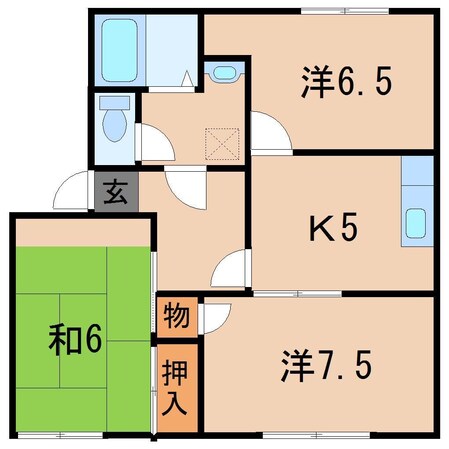 グランドールＣの物件間取画像